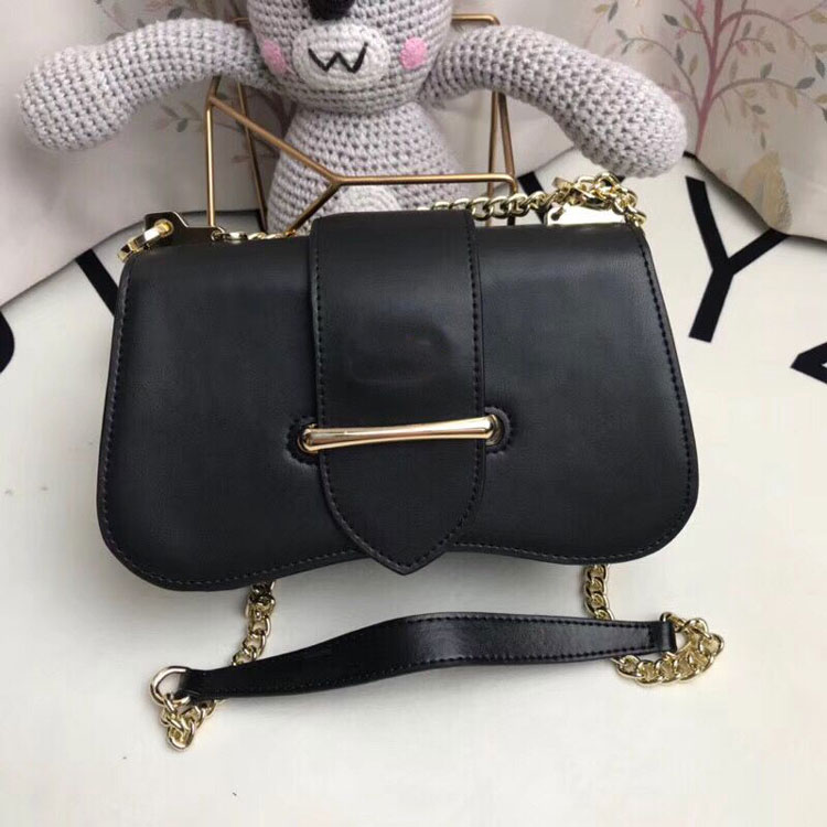 

Luxury designer womens shoulder bags leather high quality handbags famous brand crossbody Bag Lady chain small bag, Black