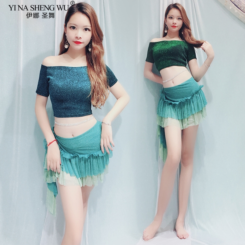 

New Belly Dance Costume Practice Set Top+Skirt Sexy Hip Scarf Women Oriental Dancing StageWear Dress Lady BellyDance Skirt Suits, Ds480 style 10