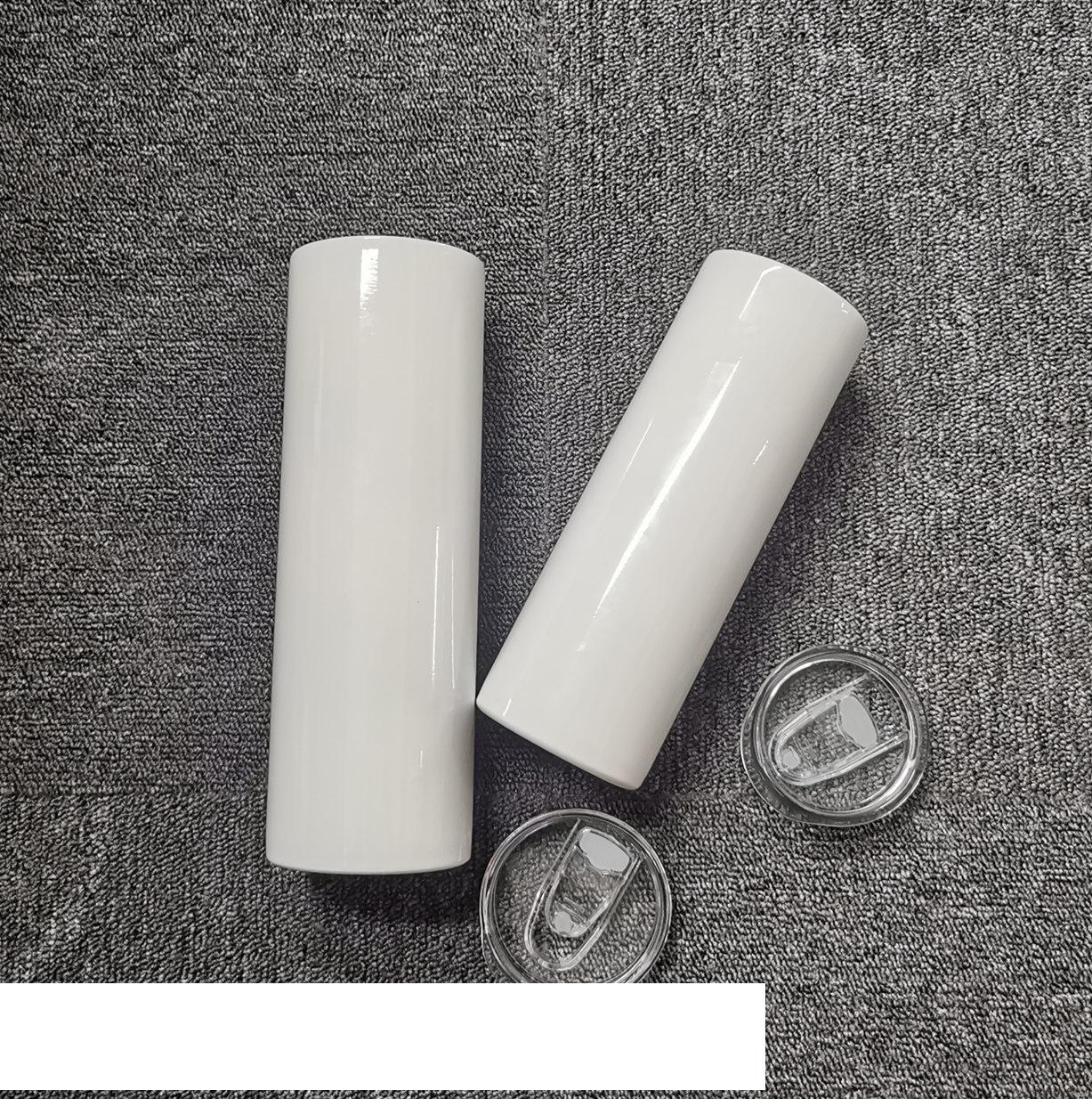 

20oz Sublimation Straight Skinny Tumbler Stainless Steel Coffee Mug Insulated Beer Cup Blank Wine Tumbler Double Wall Water Bottle A10
