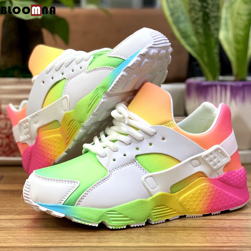 colorful tennis shoes