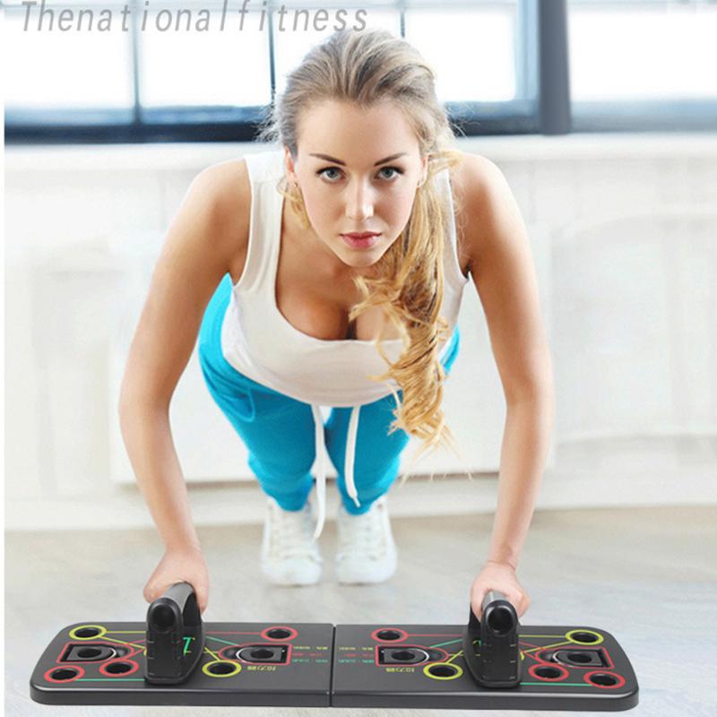 

Push-up Bracket Board System Portable Multifunction for Home Fitness Muscles Training EIG88, Red