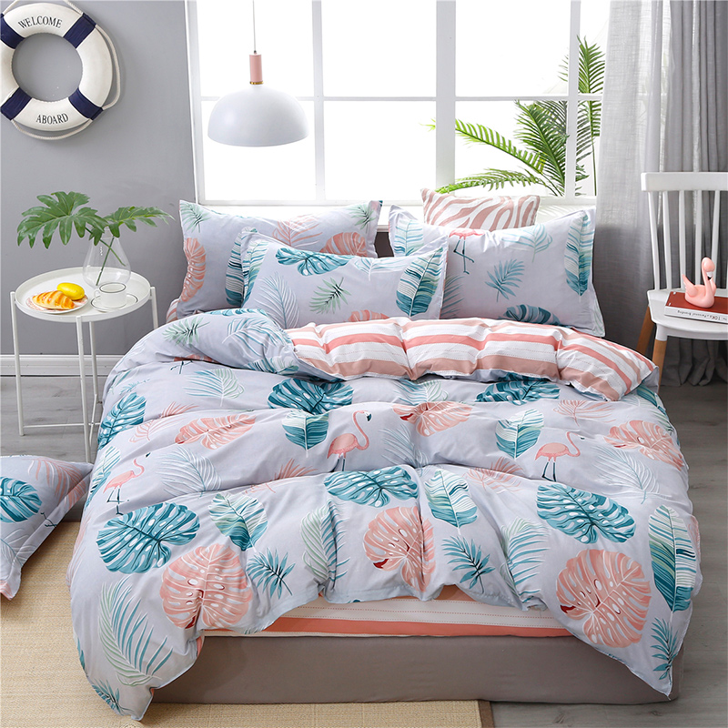 

forest leaves bedding set luxury Bedding lines duvet cover set bed cover+pillowcase adult bedroom bedspread  queen king size
