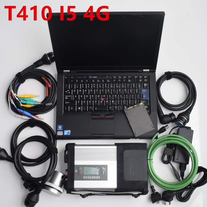 

2020.09v MB SD Star C5 SD Connect Compact 5 Star Diagnosis scanner for MB Cars and Trucks with SSD hdd in T410 cpu laptop