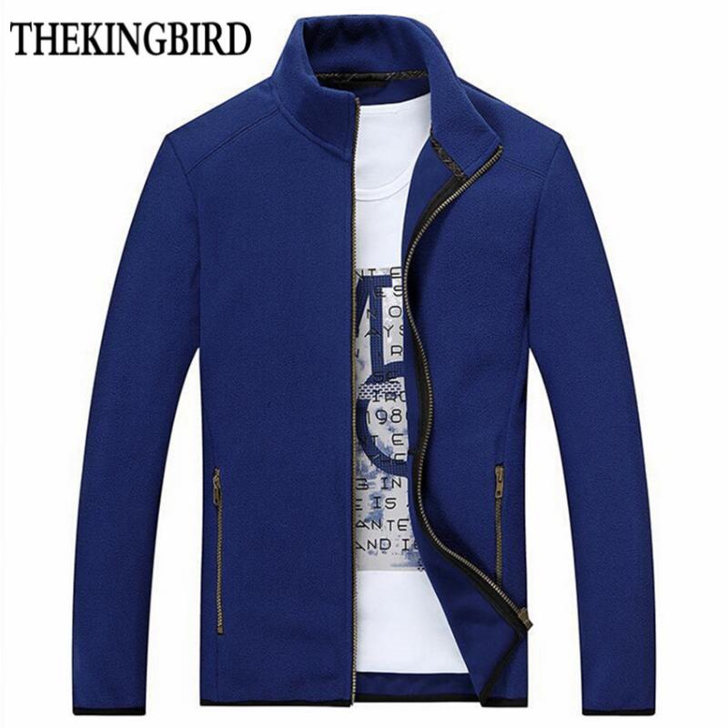 

Red Polar Fleece Mens Jackets Coats Long Sleeve Thin Sweatshirts 2020 New Spring Autumn Veste Homme Gilet Polaire Men Black 4XL