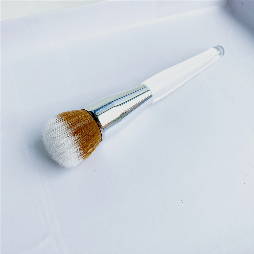 

CLNQ Foundation Buff Makuep Brush - Transparent Acrylic Handle Flawless Foundation Cosmetics Brush Tools