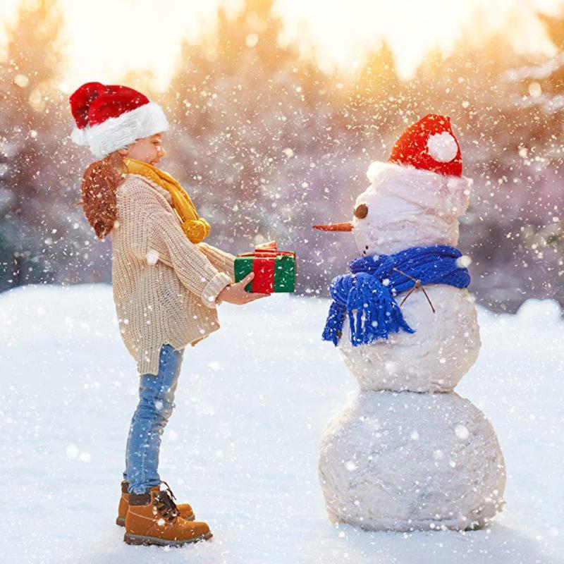 

Santa Claus Caps Hat with Plush Trim Comfortable for Christmas Party Costume TSH Shop