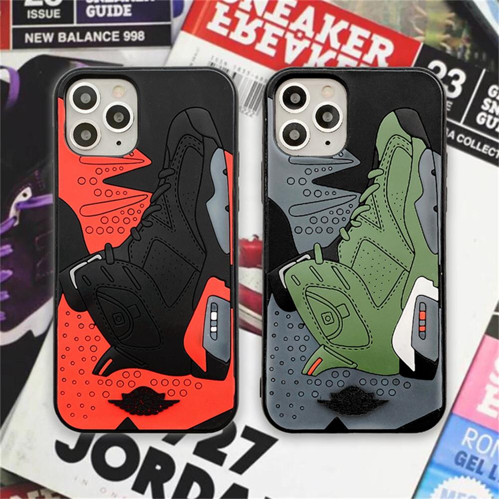 

Luxury Luminous Sneakers Shoe Box Phone Case for apple iphone 11 Pro X XS XR MAX 7 8 plus AJ6 3D Silicon Cover Coque