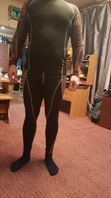 

Brand PADEGAO outdoor sports thermal underwear unisex autumn winter cycling skiing quick dry perspiration function Bra set, Black