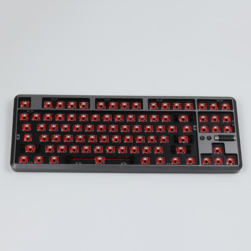 

87KEY dual mode 87% custom mechanical keyboard rgb switch leds hot swapping socket Bluetooth keyboard