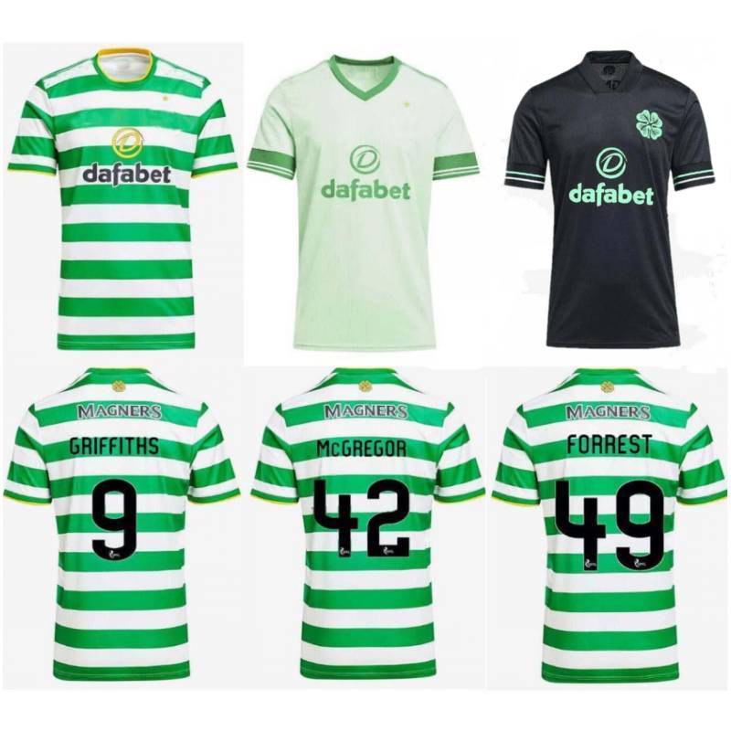 

2020/21 Celtic Soccer Jerseys 2021 #8 BROWN #9 GRIFFITHS Soccer Uniform Mens #18 ROGIC #22 EDOUARD Football Shirt, Home