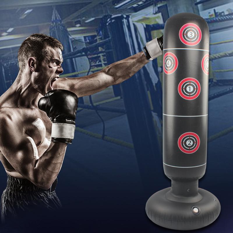 

1.55M Inflatable Boxing Punching Bag Stress Punch Tower Speed Bag Target For Children Adult Tumbler Sandbag May 19th