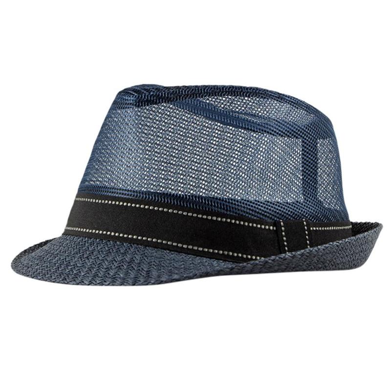

Top Hats Men And Women Unisex Summer Cool Elegant Trilby Hat & Stylish Hollow Beach Hat Mütze Kapelusz Damski #2S27, Beige