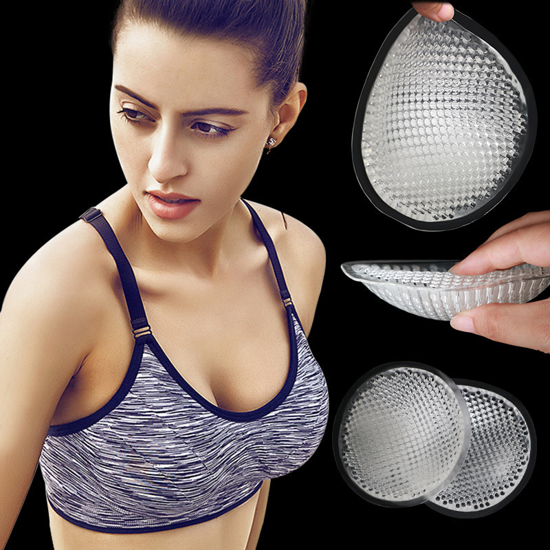 

2pcs Thick Silicone Bra Pads Push Up Breast Enhancer Removeable Bra Padding Inserts Cups for Swimsuit Bikini Padding Boob Lift