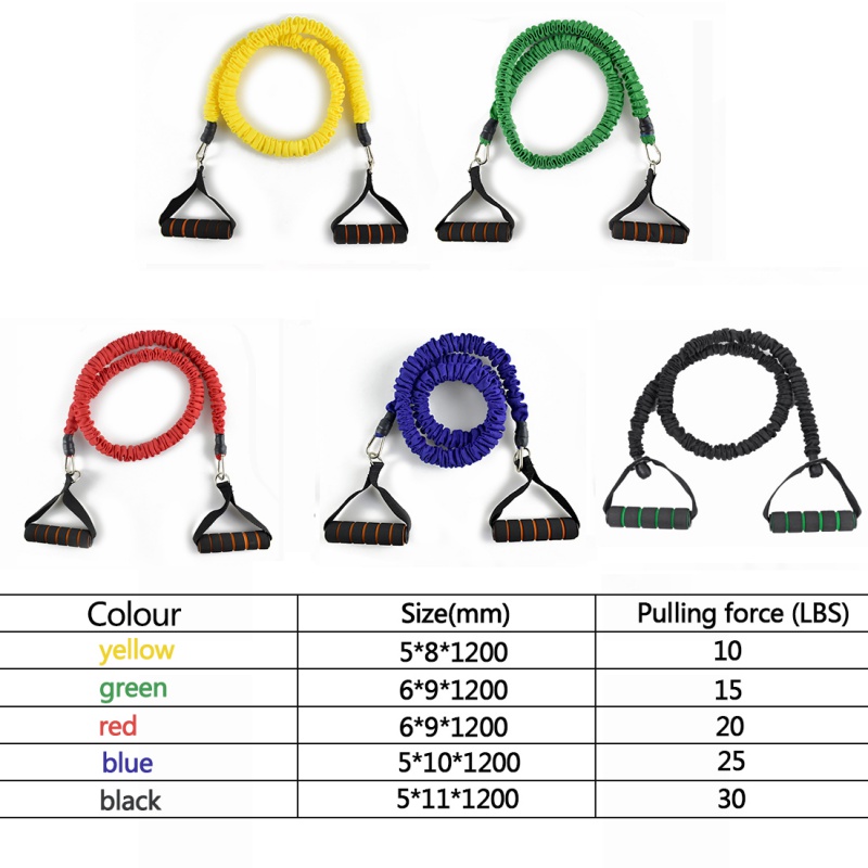 

120cm Fitness Rope Yoga Pull Rope Elastic Resistance Bands Rubber Bands For Fitness Equipment Expander Exercise Tube Training