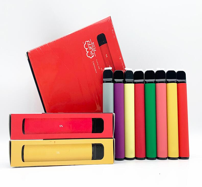 

PUFF BAR PLUS Electronic Cigarettes E-cigarette Kits 800+Puff Disposable Pod Cartridge 550mAh Battery 3.2mL Pre-Filled Vape Pods Stick Style 30 Colors