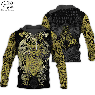 

PLstar Cosmos Viking Warrior Tattoo New Fashion Tracksuit casual Colorful 3D Print Hoodie/Sweatshirt/Jacket/Men Women s-8 CX200808, Sweatshirts