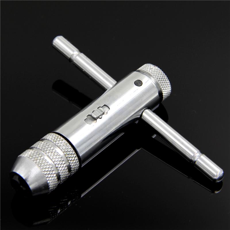 

Adjustable M3-M8 T-Handle Ratchet Tap Wrench 7/64 - 5/16" Machinist Tool Reversion
