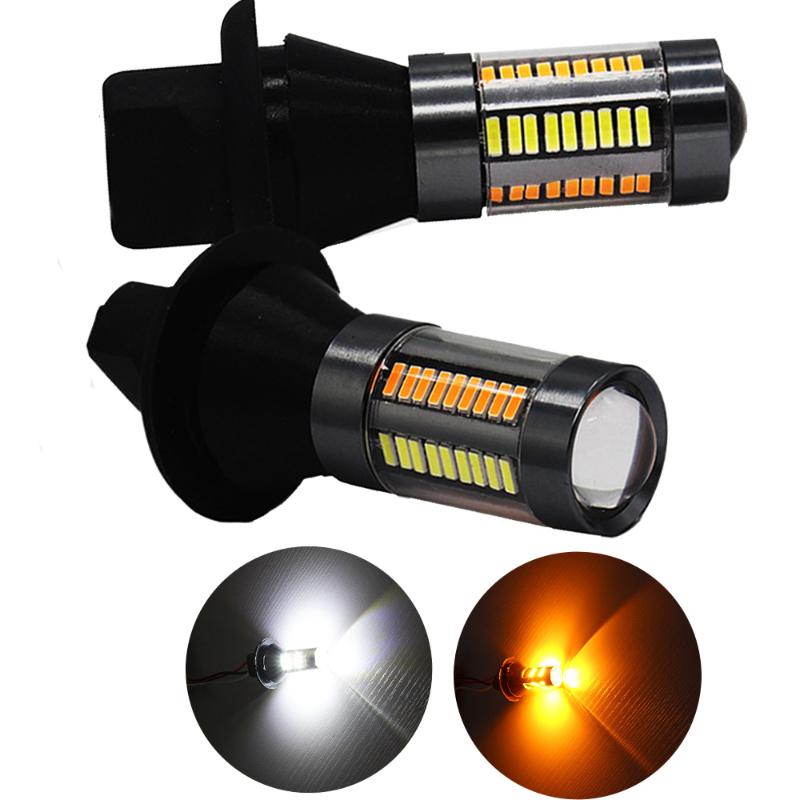 

Canbus 1156 LED BA15S DRL T20 7440 3156 12V 4014 66SMD LED Lamp White Amber Red Back-up light brake lights turning lamp, As pic