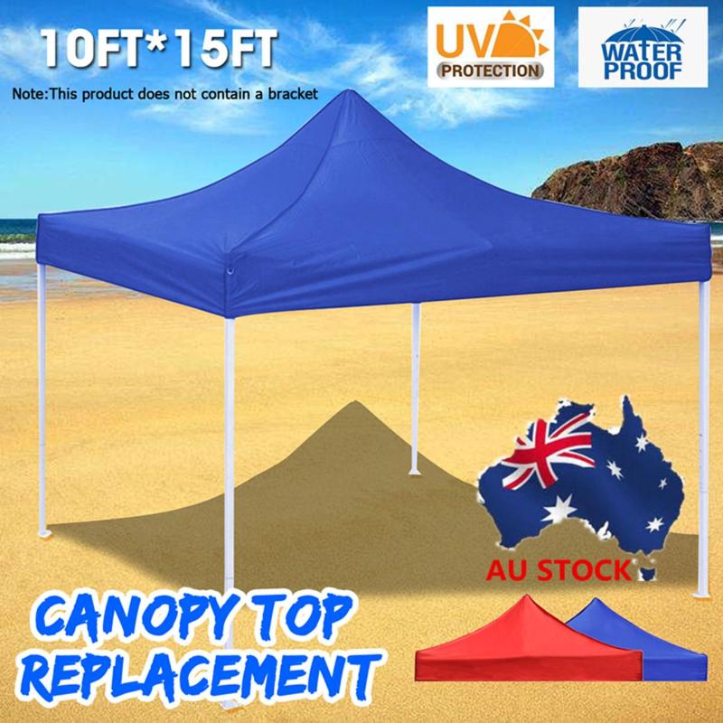 

3x3m/3x4.5m Tent Canopy Top Roof Replacement Cover Outdoor Camping Waterproof Sun Shelter Sunshade Garden Beach UV Sun Shield