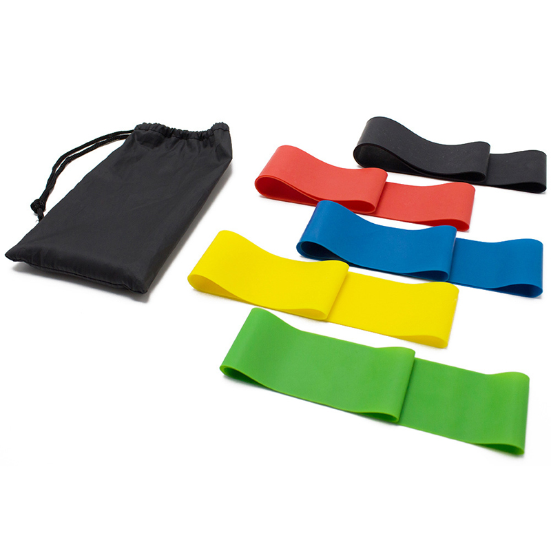 

5pcs Set Resistance Bands Fitness Yoga Pilates Workout Home Exercise Equipment Sport Training Strength Latex Pedal Elastic Rope