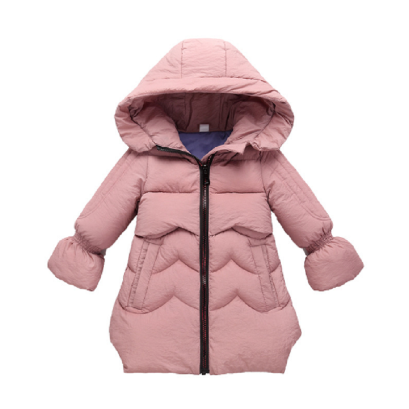 

Children's coats girls fashion coats autumn warm cotton coat thick girl coat windbreaker windproof coat baby girl jacket, As picture