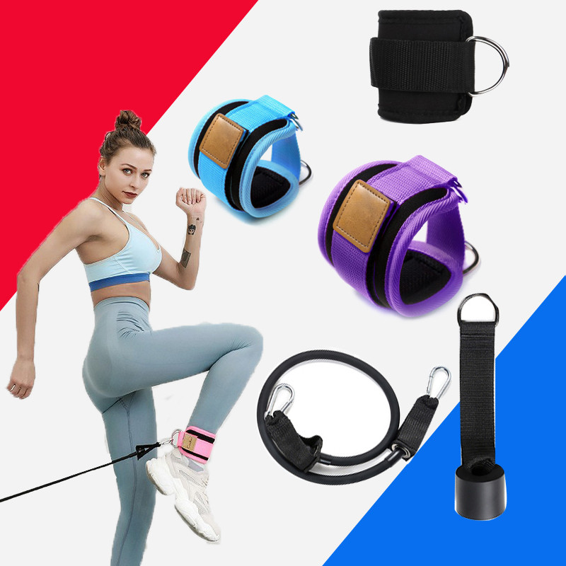 

Resistance Bands with Ankle Straps Cuff with Cable for Attachment Booty BuThigh Leg Pulley Strap Lifting Fitness Exercise