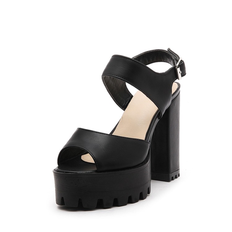 

Oversized Personalized high heel platform sandals high heels sandals women shoes woman summer ladies, White