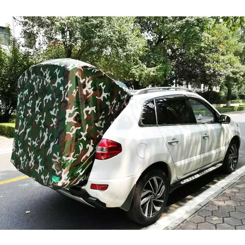 

Car tent Temporary Extended Car Rear Tent Simple Motorhome with Reflective strip Anti-mosquito gauz For Koleos SUV only