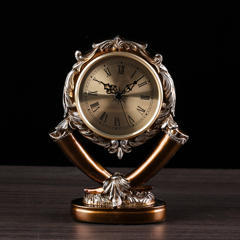 

Clock living room Retro Clock mute pendulum desktop desk porch pendulum