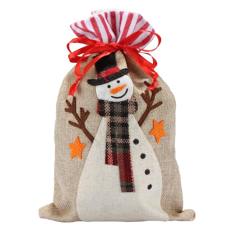 

Santa Claus Snowman Candy Bags Elk Bear Gift Bag Christmas Decoration Supplies Storage Bags