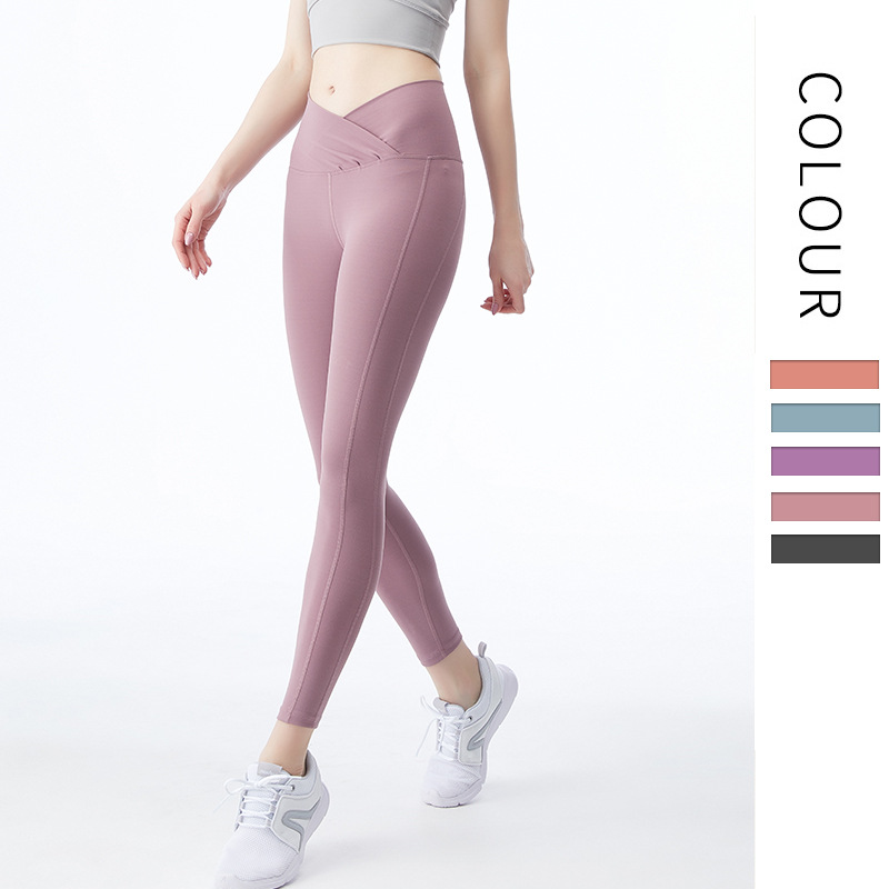 

Woman High Elasticity Tight Running Sports Fitness Pants High Waist Peach Hips Yoga Pants Leggings Sport Fitness Yoga Leggings, Black