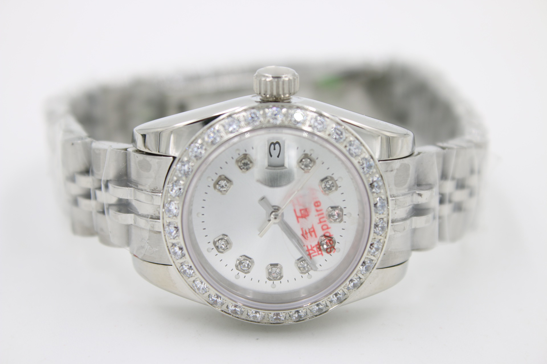 

26mm - 28mm Fashion diamond women ice Blue Mechanical Automatic movement tag ladies Men datejust mens diamond watches Watch Wristwatches, Not watch