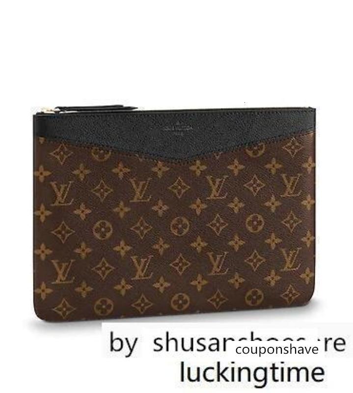 

M62048 DAILY POUCH New ZIPPER Women s Clutch Wallets Purse Mini Clutches Exotics EVENING CHAIN Belt Bags Wallet Pure e Exotic Bag