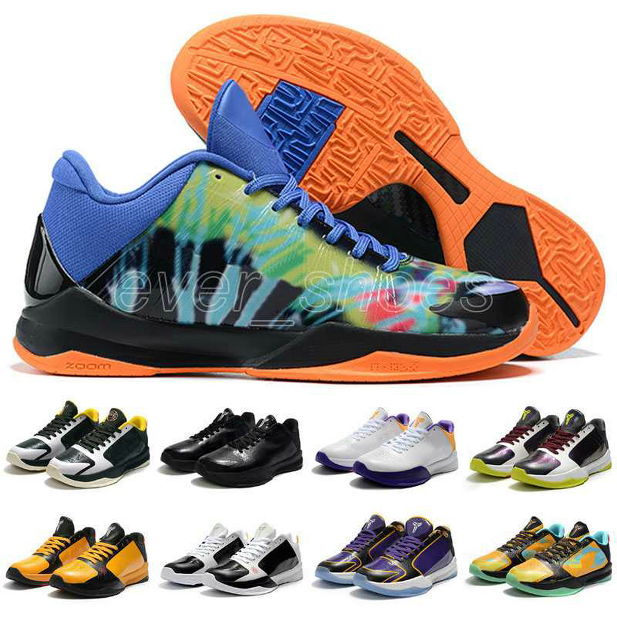 

2020 Mamba Zoom V 5 Protro ZK5 Basketball Shoes 5s Big Stage Parade Chaos Lakers Prelude Bruce Lee Mens Trainers Sport Sneakers, #1