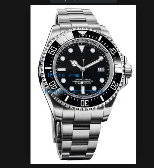 

Luxury Watches 44mm BP Sea Deep Asia 2813 Movement 126660 Ceramic Bezel Automatic Stainless Steel Bracelet Fashion Wristwatches, Original box papaer