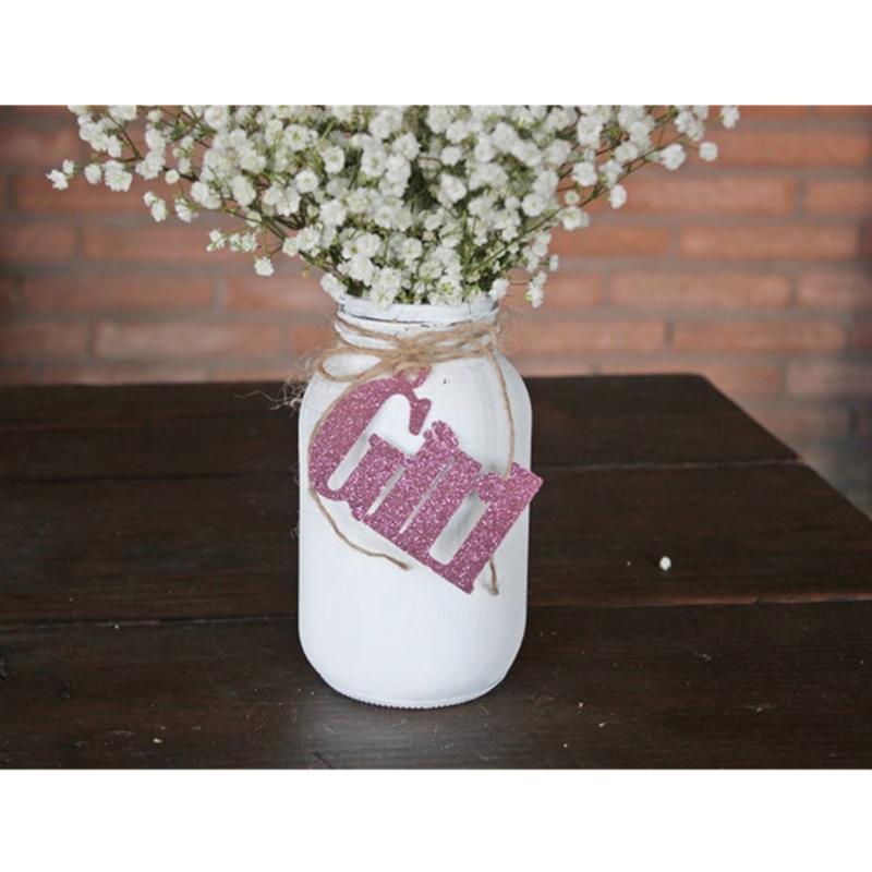 

Custom Baby SHow Favor Tags Girl Baby Shower Mason Jar Tags Personalized Baptism Gender Reveal Christening Gift