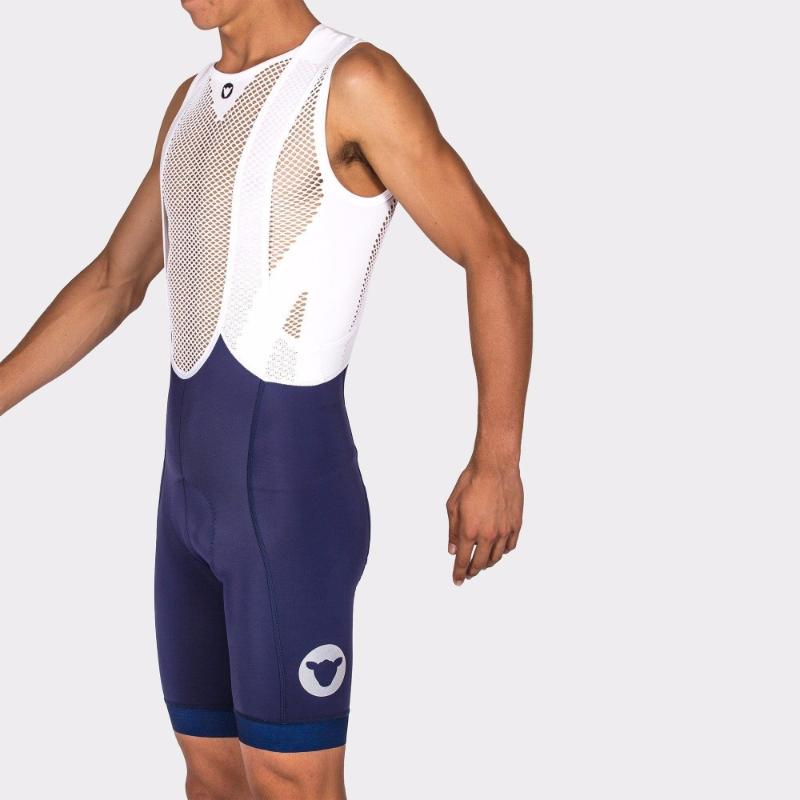 

2020 BLACK SHEEP PRO TEAM RACE BIB SHORTS flatlock 240g/m2 High quality Lycra fabric UPF 50+ with Italy Power band Navy / black