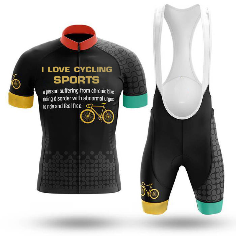 

Summer team version of the new cycling clothes men and women cycling clothes short-sleeved suit strap shorts bicycle riding cust, Multi