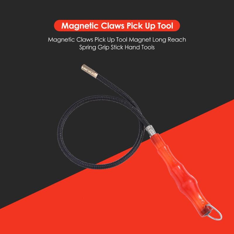 

High Magnetic Pick Up Screw Tool Long Reach Screw Metal Parts Attractor Car Repair Handheld Bendable Magnetic Devices