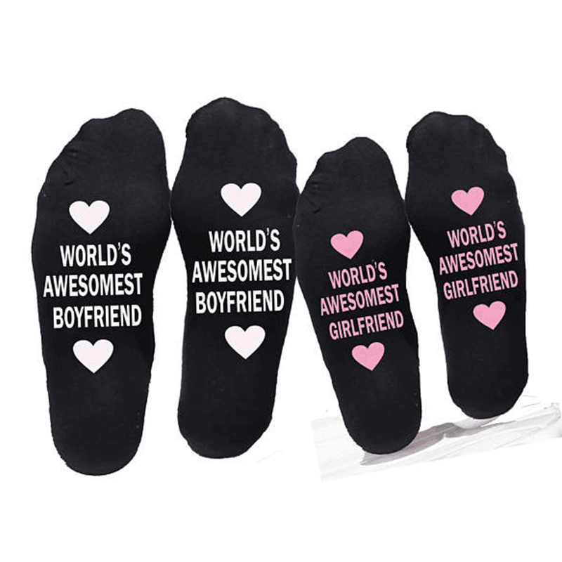 

Valentines day gift for boyfriend cotton socks small love gift Anniversary girlfriend present party favor birthday