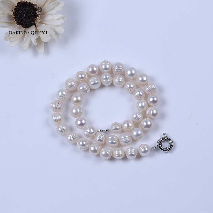 

Wholesale pearl jewelry freshwater pearl white necklace for girls