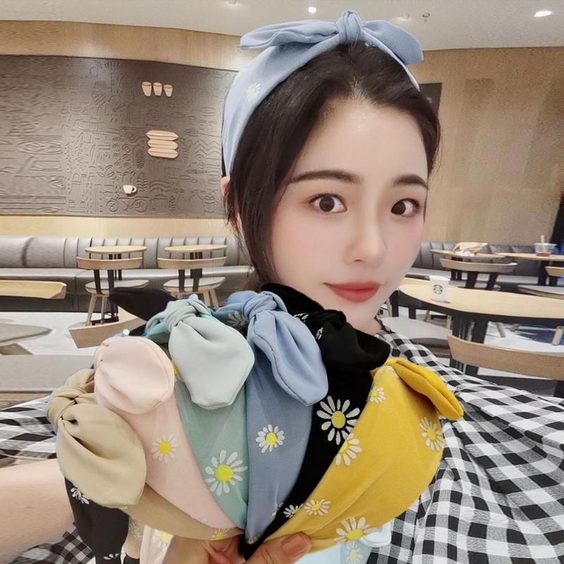 

Cute Bow ears Fashion Headband Hairband For Women Girls flower Hair Hoop Accessories headwear Headdress