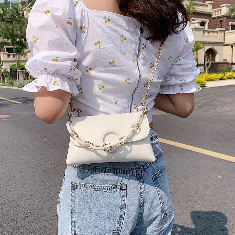 

Women New Trendy Handbags Females Classic Fashion Soft PU Chain Totes Shoulder Bags 2020 Summer Vintage Crossbody Messenger Bag, Black