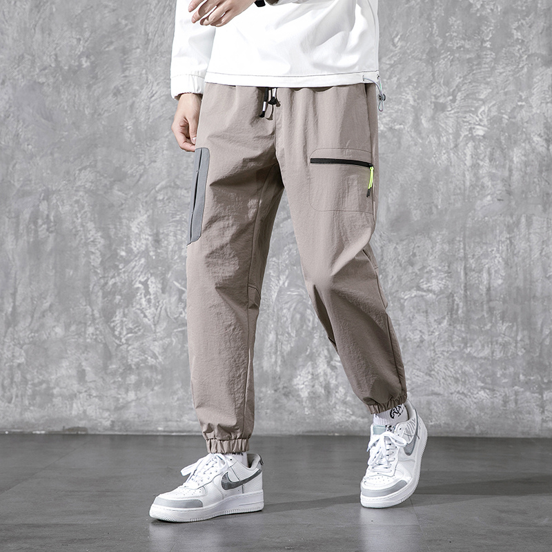 

Side Zipper Pockets Cargo Harem Joggers Pants Men 2020 Hip Hop Casual Harajuku Streetwear Sweatpant Trousers Male Pants, Khaki