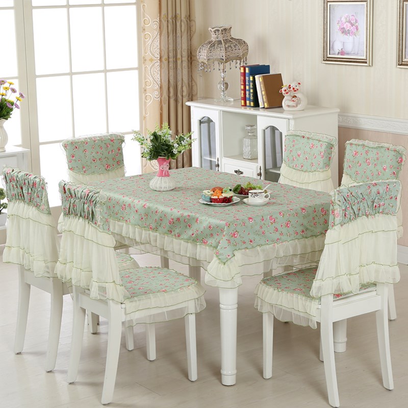 

Flower Pattern Tablecloth Set Cotton Linen Chair Seat Cushion Chair Cover 3 Colors Table Cover Quality Table Cloth Rectangular J, Dyg 1pc-130x130cm