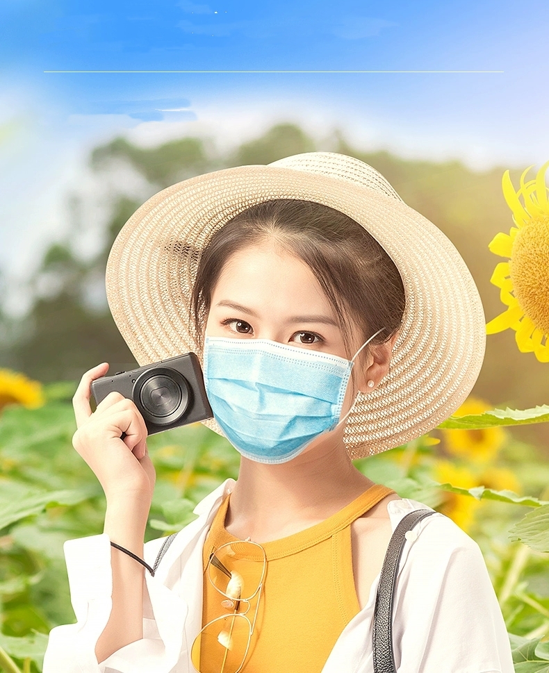 

DHL package mail disposable three-layer mask with melt blown cloth disposable mask for dust and haze prevention