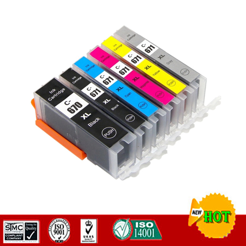 

Compatible Ink cartridge for PGI670 CLI671 PGI 670 suit for Canon PIXMA MG5760 MG5765 MG5766 etc