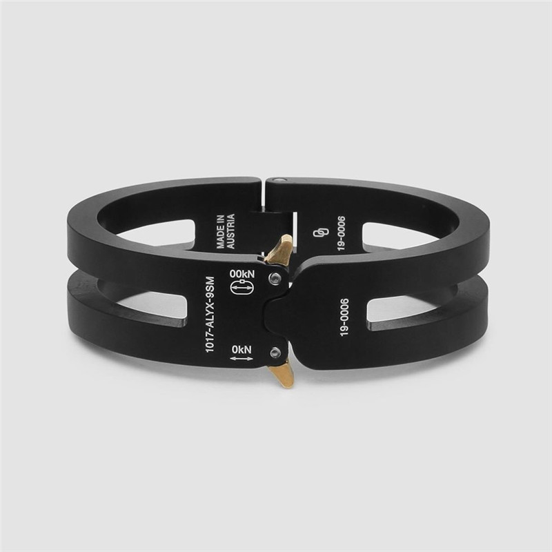 

20ss Latest ALYX Aluminium Alloy Bracelet Men Women High Street Unisex Couples Jewelry Bangles ALYX Accessorie Y200810