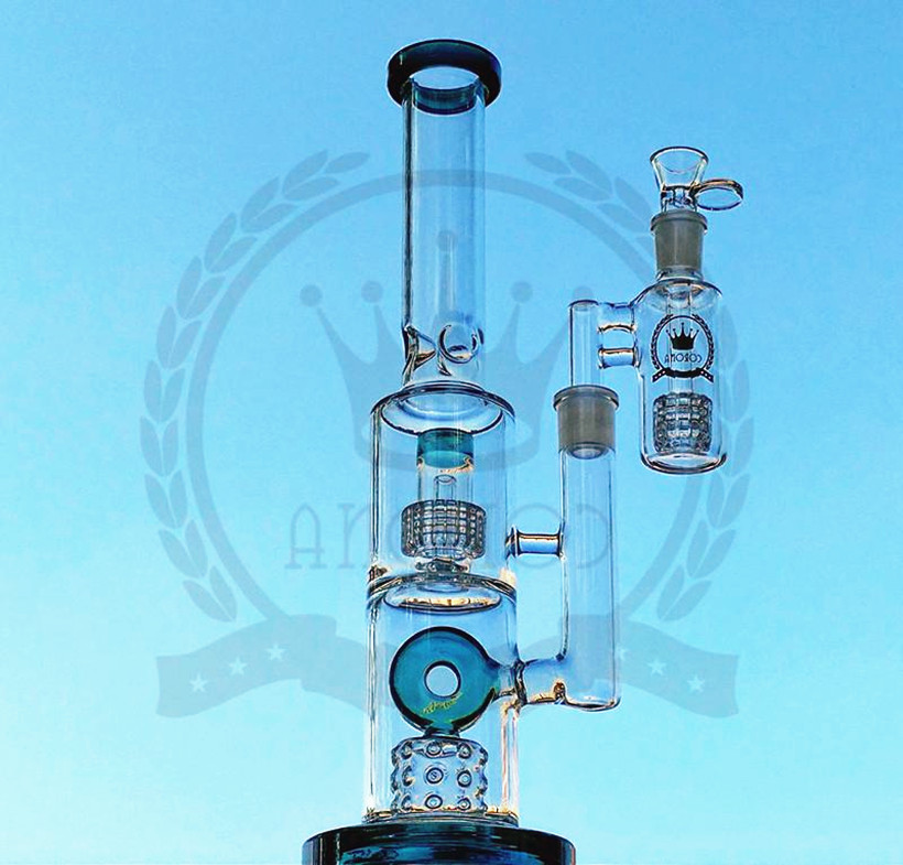 

Straight Perc Build A Bong Honeycomb Disc Dome Showerhead Oil Dab Rigs Ice Pinch 3 Chambers With Ash Catcher Plastic Clip