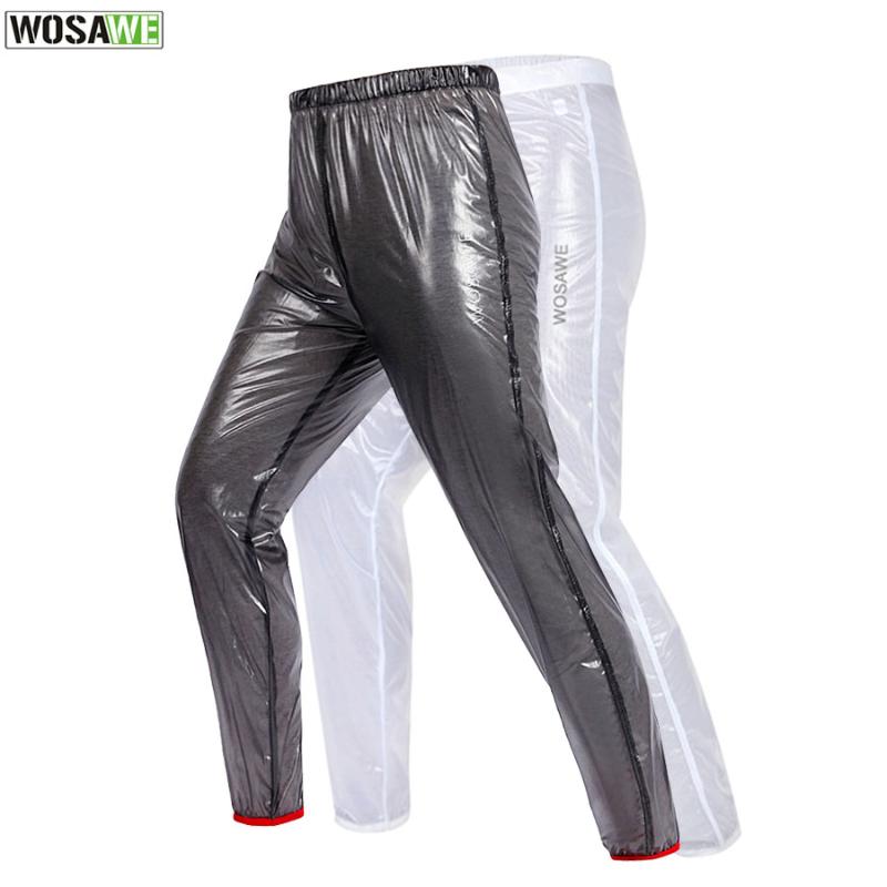 

WOSAWE Men Cycling Pants Waterproof Windproof Women Outdoor Sports Running Cycling Rain Pants Bike Downhill Rain Trousers, Bc118 no 02